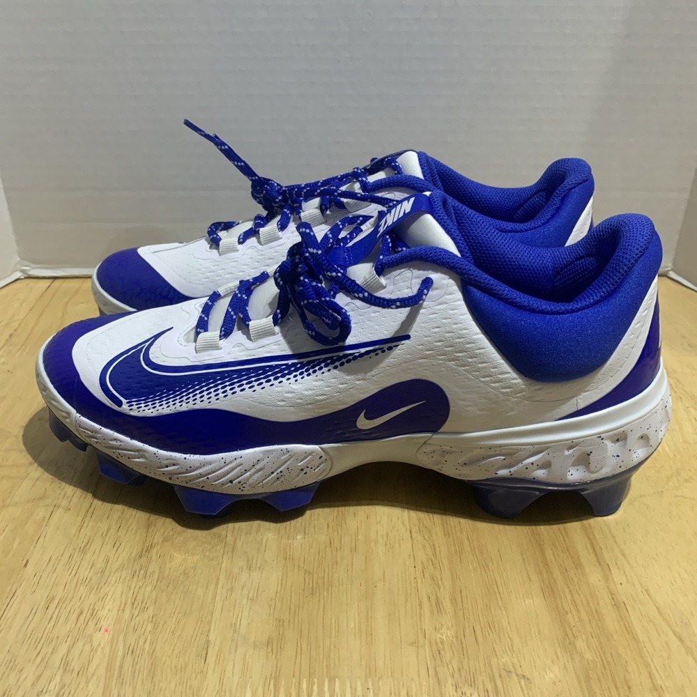 Nike Alpha Huarache 4 Elite MCS Baseball Cleats Royal Blue FD6255-106 Sz 11‎